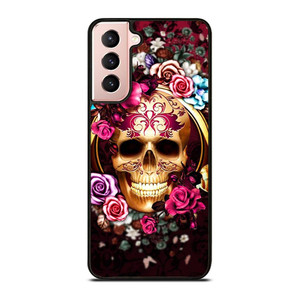 SUGAR SKULL FLOWER 2 Samsung Galaxy S21 Case Cover SUGAR SKULL FLOWER 2 Samsung Galaxy S21 Case Cover