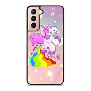 UNICORN POOPING RAINBOW Samsung Galaxy S21 Case Cover