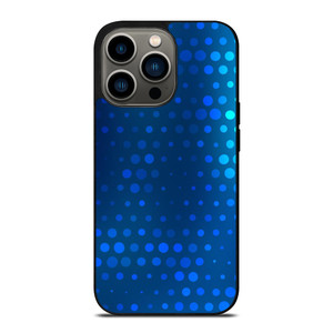 BLUE GRADIENT HALFTONE PATTERN iPhone 13 Pro Case Cover