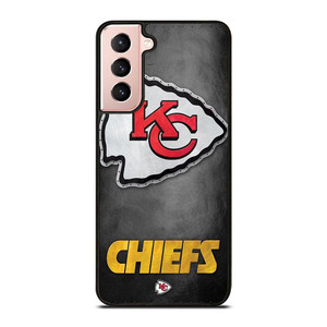 KANSAS CITY CHIEFS METAL LOGO Samsung Galaxy S21 Case Cover