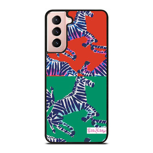 LILLY PULITZER ZEBRA Samsung Galaxy S21 Case Cover LILLY PULITZER ZEBRA Samsung Galaxy S21 Case Cover