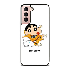 SHIN CHAN X OFF WHITE Samsung Galaxy S21 Case Cover SHIN CHAN X OFF WHITE Samsung Galaxy S21 Case Cover
