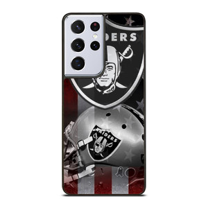 LAS VEGAS RAIDERS HELMET USA FLAG Samsung Galaxy S21 Ultra Case Cover