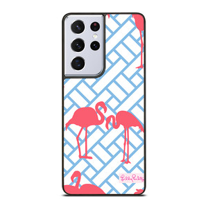 LILLY PULITZER FLAMINGO 2 Samsung Galaxy S21 Ultra Case Cover
