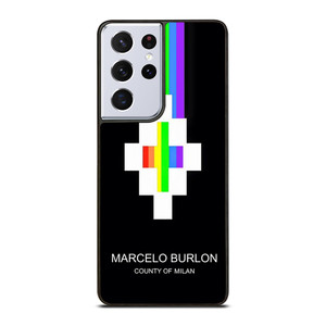 MARCELO BURLON MILAN RAINBOW LOGO Samsung Galaxy S21 Ultra Case Cover