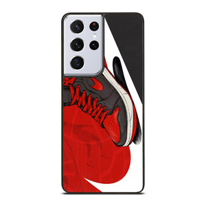 NIKE AIR JORDAN SHOES RED Samsung Galaxy S21 Ultra Case Cover NIKE AIR JORDAN SHOES RED Samsung Galaxy S21 Ultra Case Cover