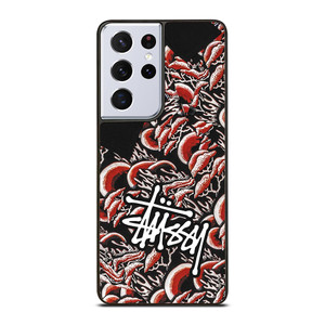 STUSSY CORAL PATTERN Samsung Galaxy S21 Ultra Case Cover STUSSY CORAL PATTERN Samsung Galaxy S21 Ultra Case Cover
