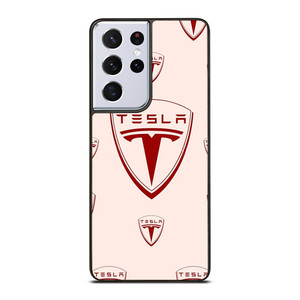 TESLA CAR LOGO COLLAGE Samsung Galaxy S21 Ultra Case Cover TESLA CAR LOGO COLLAGE Samsung Galaxy S21 Ultra Case Cover