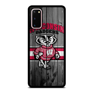 WISCONSIN BADGER WOODEN LOGO Samsung Galaxy S20 Case Cover