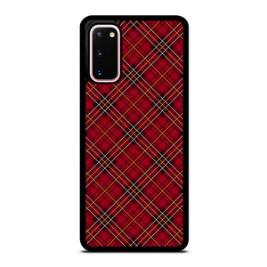 RED TARTAN CROSS PLAID Samsung Galaxy S20 Case Cover RED TARTAN CROSS PLAID Samsung Galaxy S20 Case Cover