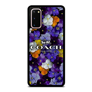 PURPLE FLOWERS COACH NEW YORK Samsung Galaxy S20 Case Cover