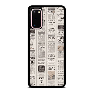 OLD NEWSPAPER PATTERN Samsung Galaxy S20 Case Cover