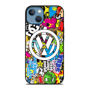 VW STICKER BOMB LOGO iPhone 13 Case Cover VW STICKER BOMB LOGO iPhone 13 Case Cover