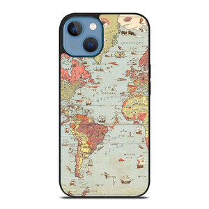 VINTAGE MAP iPhone 13 Case Cover