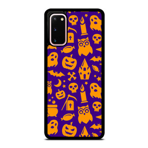 HAPPY HALLOWEEN PURPLE PATTERN Samsung Galaxy S20 Case Cover HAPPY HALLOWEEN PURPLE PATTERN Samsung Galaxy S20 Case Cover