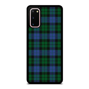 GREEN BLUE TARTAN PLAID PATTERN Samsung Galaxy S20 Case Cover
