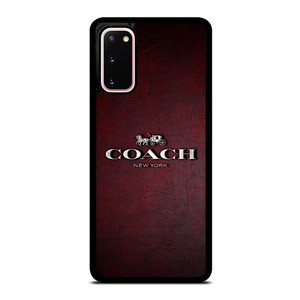 COACH NEW YORK LOGO LEATHER Samsung Galaxy S20 Case Cover