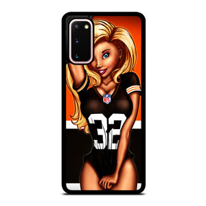 CLEVELAND BROWNS NFL CARTOON GIRL Samsung Galaxy S20 Case Cover