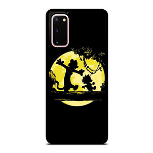 CALVIN AND HOBBES BLACK CARTOON Samsung Galaxy S20 Case Cover