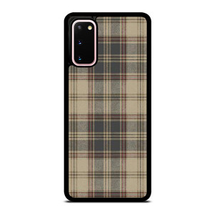 BROWN TARTAN PLAID PATTERN Samsung Galaxy S20 Case Cover