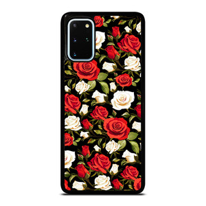 SEAMLESS RED WHITE ROSE PATTERN Samsung Galaxy S20 Plus Case Cover SEAMLESS RED WHITE ROSE PATTERN Samsung Galaxy S20 Plus Case Cover