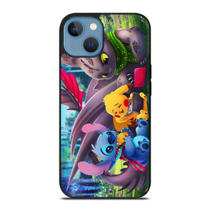 TOOTHLESS STITCH PIKACHU iPhone 13 Case Cover TOOTHLESS STITCH PIKACHU iPhone 13 Case Cover
