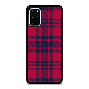 RED BLUE TARTAN PLAID PATTERN Samsung Galaxy S20 Plus Case Cover