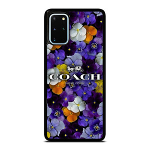 PURPLE FLOWERS COACH NEW YORK Samsung Galaxy S20 Plus Case Cover