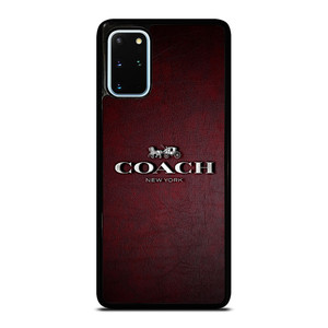 COACH NEW YORK LOGO LEATHER Samsung Galaxy S20 Plus Case Cover