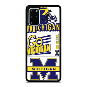 MICHIGAN WOLVERINES STICKER COLLAGE Samsung Galaxy S20 Plus Case Cover
