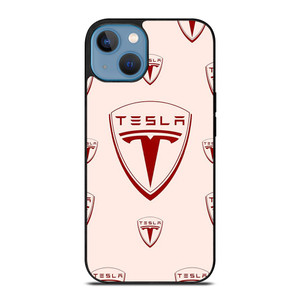 TESLA CAR LOGO COLLAGE iPhone 13 Case Cover