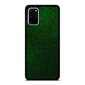 GREEN BINARY CODE PATTERN Samsung Galaxy S20 Plus Case Cover GREEN BINARY CODE PATTERN Samsung Galaxy S20 Plus Case Cover