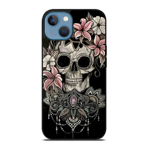 SUGAR SKULL FLOWER iPhone 13 Case Cover SUGAR SKULL FLOWER iPhone 13 Case Cover