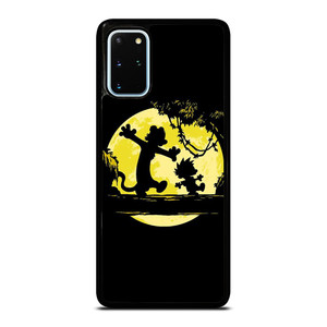 CALVIN AND HOBBES BLACK CARTOON Samsung Galaxy S20 Plus Case Cover