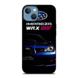 SUBARU IMPREZA WRX STI BLUE CAR iPhone 13 Case Cover SUBARU IMPREZA WRX STI BLUE CAR iPhone 13 Case Cover