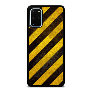 BLACK YELLOW POLICE LINE STRIPE Samsung Galaxy S20 Plus Case Cover BLACK YELLOW POLICE LINE STRIPE Samsung Galaxy S20 Plus Case Cover