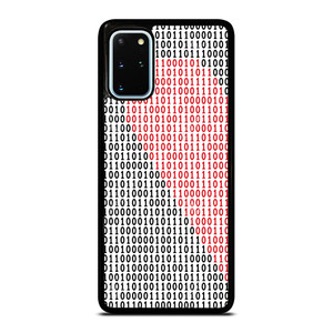 BINARY CODE HALF HEART PATTERN Samsung Galaxy S20 Plus Case Cover