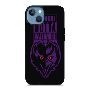 STRAIGHT OUTTA BALTIMORE BALTIMORE RAVENS iPhone 13 Case Cover STRAIGHT OUTTA BALTIMORE BALTIMORE RAVENS iPhone 13 Case Cover