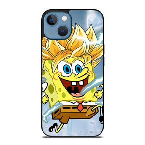 SPONGEBOB DRAGON BALL SAIYAN iPhone 13 Case Cover SPONGEBOB DRAGON BALL SAIYAN iPhone 13 Case Cover