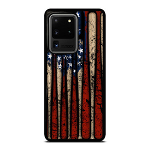 USA FLAG AMERICAN BASEBALL Samsung Galaxy S20 Ultra Case Cover