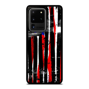 USA FLAG AMERICAN BASEBALL BLACK WHITE Samsung Galaxy S20 Ultra Case Cover