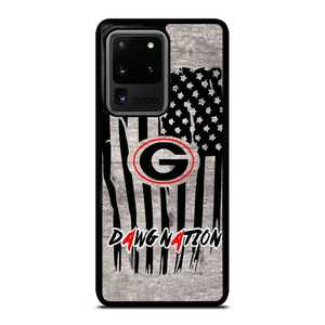 UNIVERSITY OF GEORGIA BULLDOGSWOODEN LOGO Samsung Galaxy S20 Ultra Case Cover
