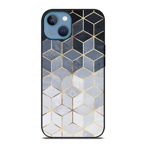 SOFT BLUE GRADIENT CUBES iPhone 13 Case Cover