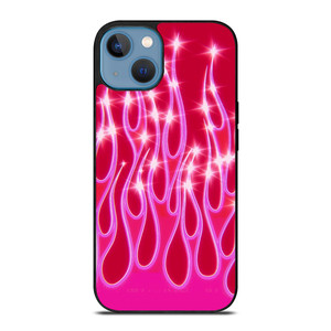 SNINY PINK FLAMES iPhone 13 Case Cover SNINY PINK FLAMES iPhone 13 Case Cover