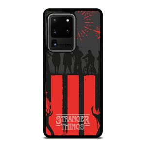 STRANGER THINGS SILHOUETTE Samsung Galaxy S20 Ultra Case Cover STRANGER THINGS SILHOUETTE Samsung Galaxy S20 Ultra Case Cover
