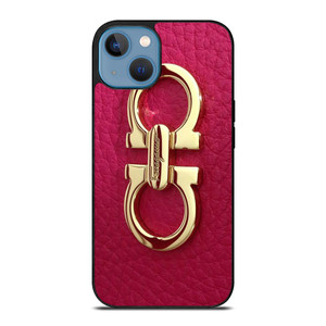 SALVATORE FERRAGAMO LOGO MAGENTA iPhone 13 Case Cover SALVATORE FERRAGAMO LOGO MAGENTA iPhone 13 Case Cover