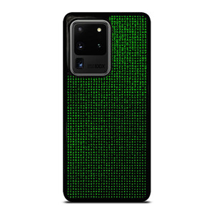 GREEN BINARY CODE PATTERN Samsung Galaxy S20 Ultra Case Cover
