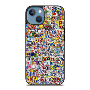 RETRO ALPHABET COLLAGE iPhone 13 Case Cover