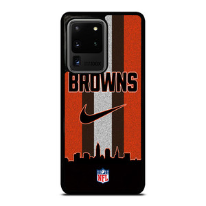CLEVELAND BROWNS NIKE STRIPE Samsung Galaxy S20 Ultra Case Cover CLEVELAND BROWNS NIKE STRIPE Samsung Galaxy S20 Ultra Case Cover