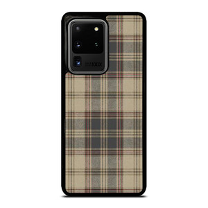 BROWN TARTAN PLAID PATTERN Samsung Galaxy S20 Ultra Case Cover